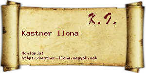 Kastner Ilona névjegykártya